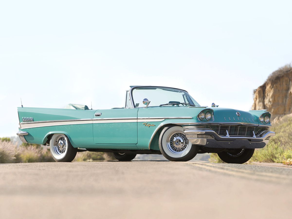 Chrysler New Yorker 1957. Carrosserie, extérieur. Cabriolet, 5 génération