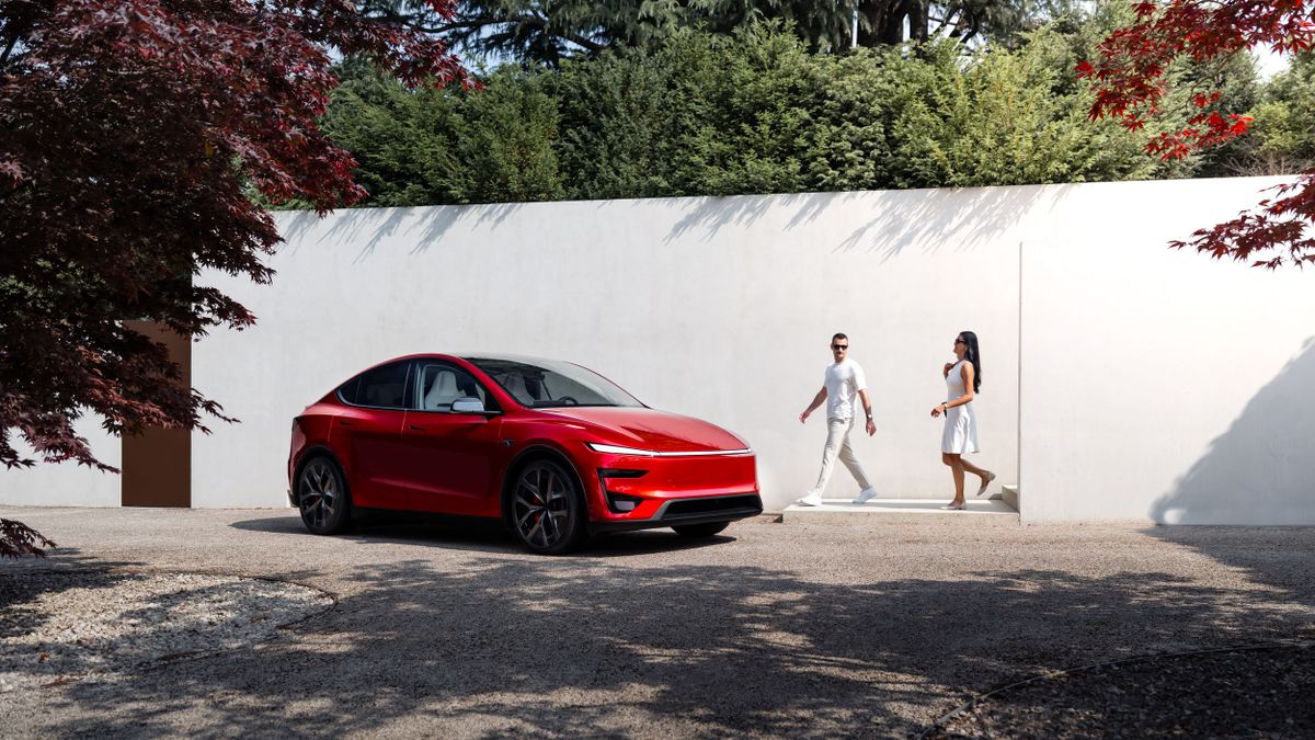 Tesla Model Y 2025. Кузов, экстерьер. Внедорожник 5 дв., 1 поколение, рестайлинг