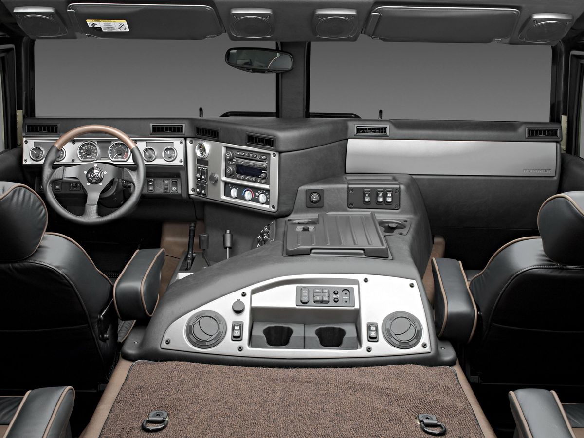 Hummer. Console centrale.