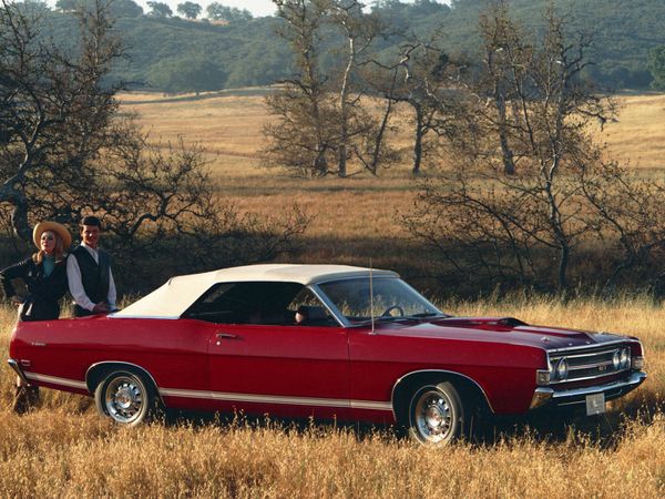 Ford Fairlane 1968. Carrosserie, extérieur. Cabriolet, 6 génération