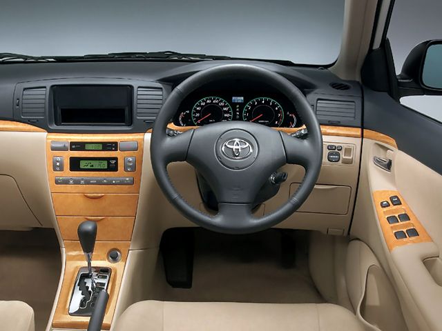 Toyota Allex 2004. Tableau de bord. Hatchback 5-portes, 1 génération, restyling 2