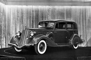 Hudson Deluxe Eight 1936. Carrosserie, extérieur. Berline, 1 génération