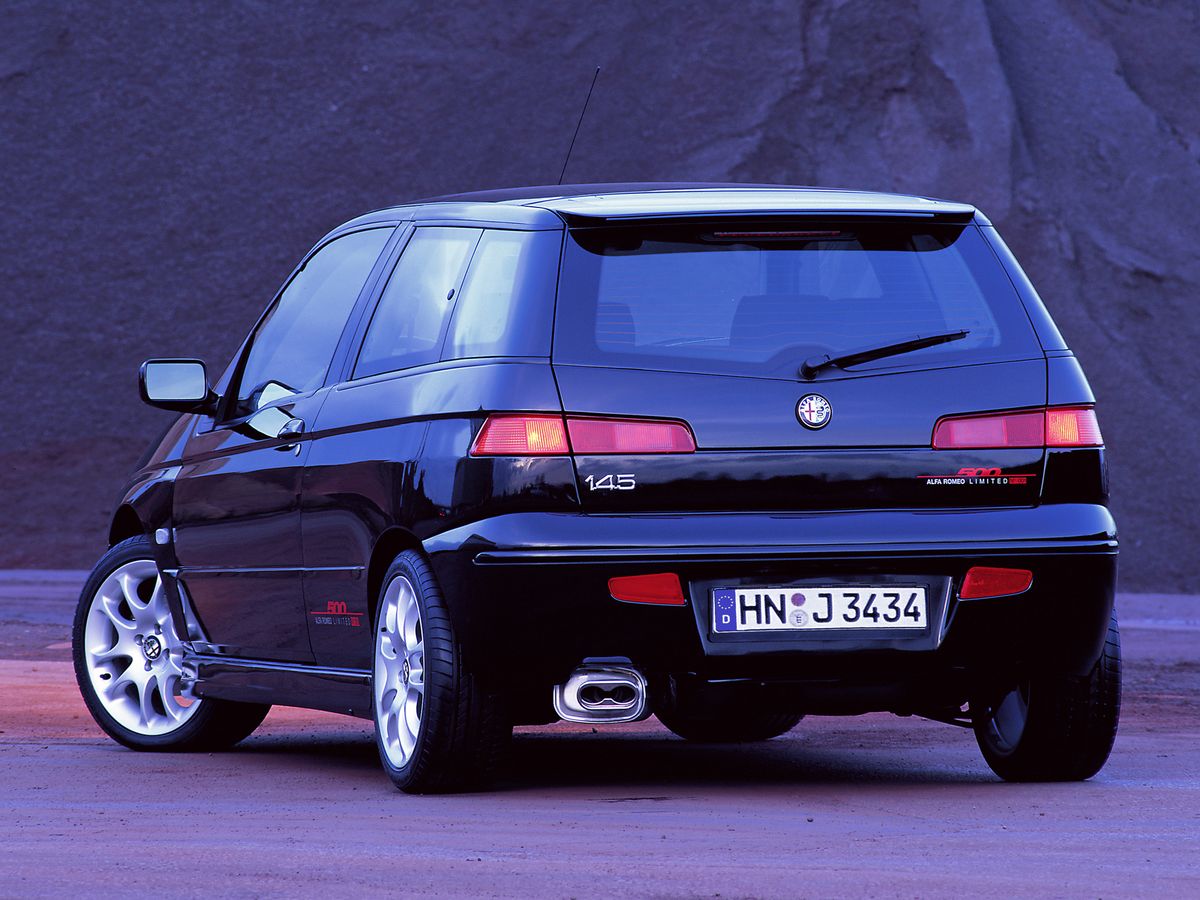 Alfa Romeo 145 1999. Carrosserie, extérieur. Mini 3-portes, 1 génération, restyling