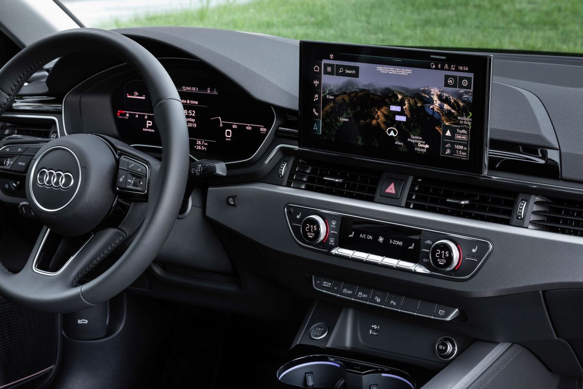 Audi A4 2019. Dashboard. Sedan, 5 generation, restyling