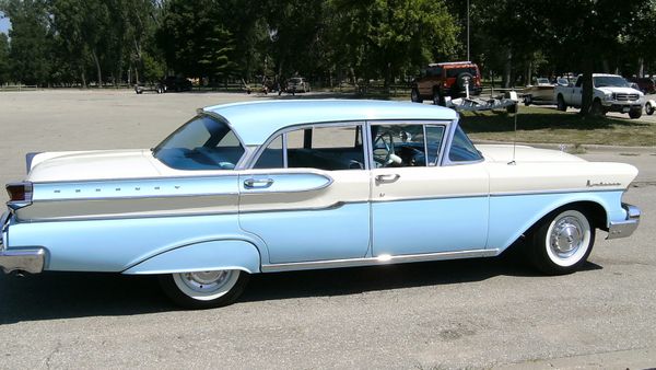 Mercury Monterey 1957. Carrosserie, extérieur. Berline, 3 génération