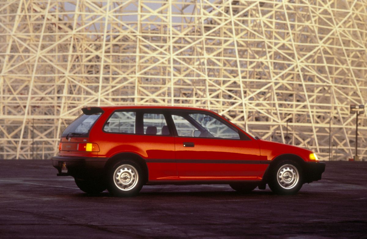 Honda Civic (USA) 1987. Carrosserie, extérieur. Mini 3-portes, 4 génération