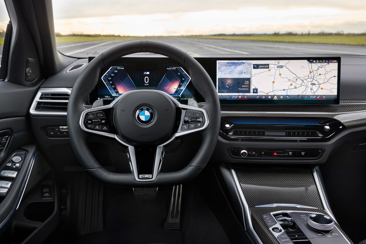 BMW 3 series 2022. Панель приборов. Седан, 7 поколение, рестайлинг 1