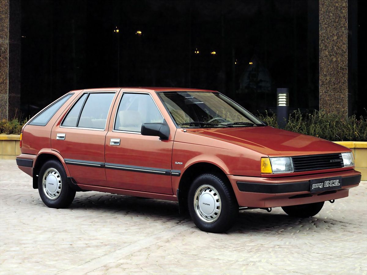 Hyundai Pony 1985. Carrosserie, extérieur. Hatchback 5-portes, 3 génération