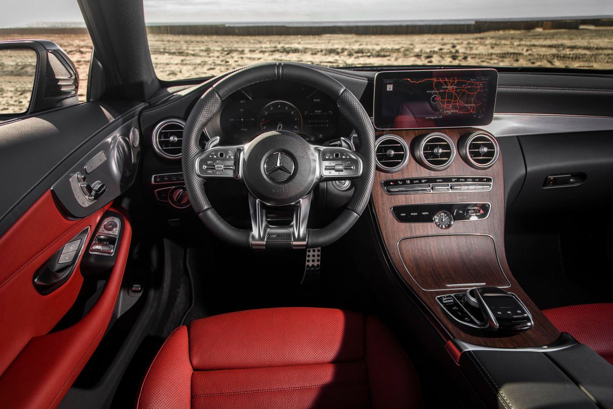 Mercedes C-Class AMG 2018. Front seats. Coupe, 4 generation, restyling