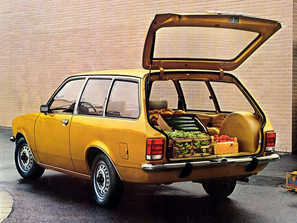 אופל קאדט 1973. תא מטען. סטיישן 3 דלתות, 3 דור