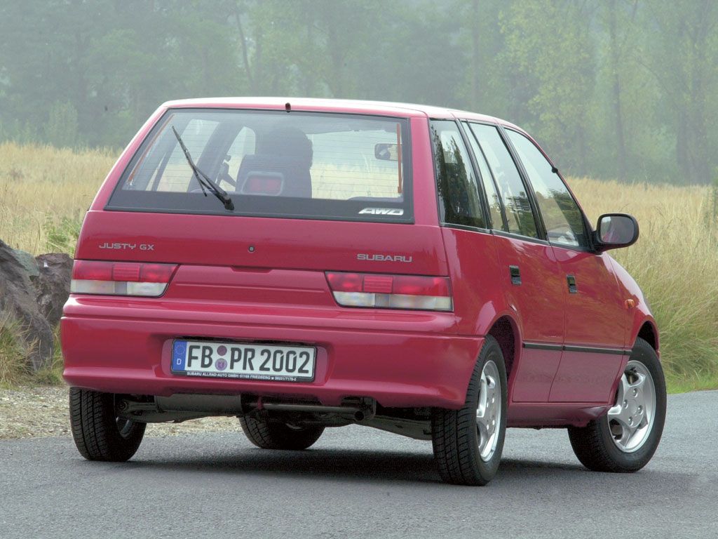Subaru Justy 1995. Carrosserie, extérieur. Mini 5-portes, 2 génération