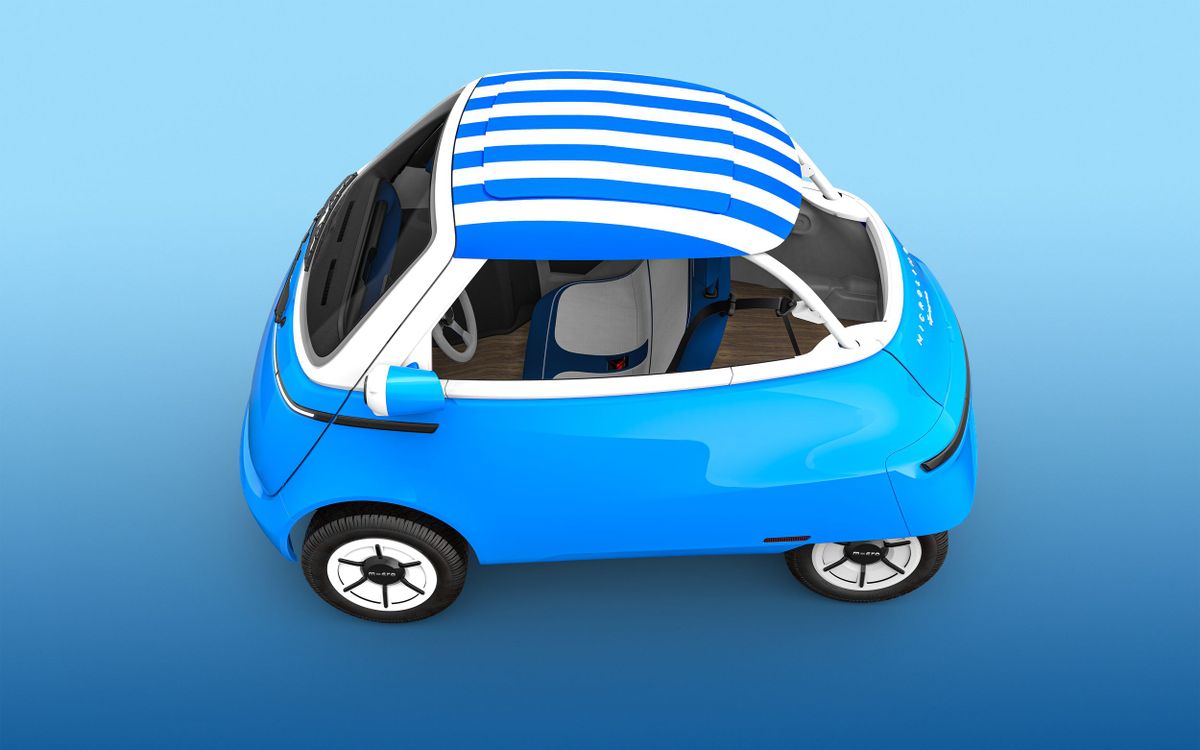 Microlino Spiaggina 2024. Кузов, экстерьер. Кабриолет, 1 поколение