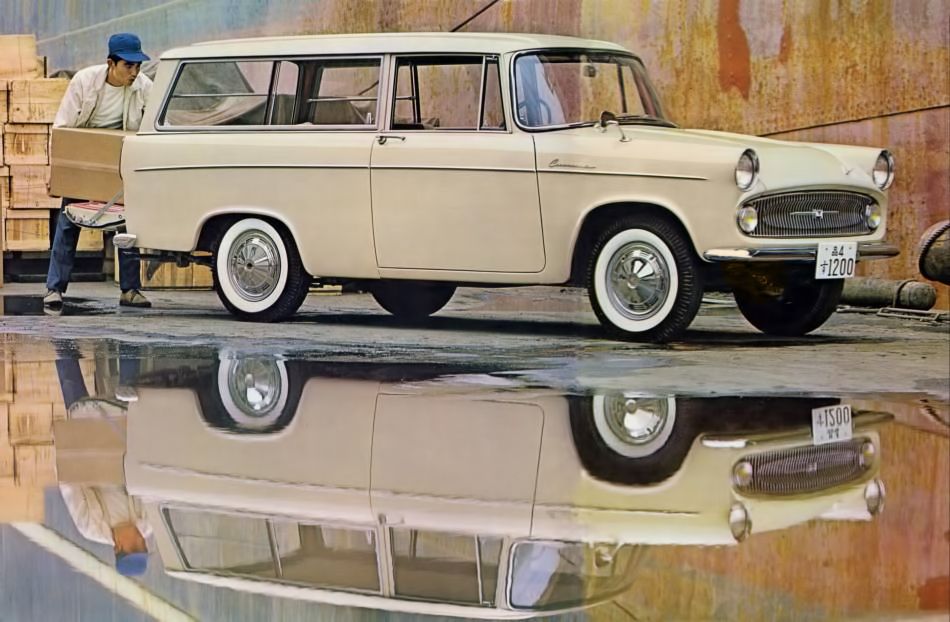 Тойота Корона 1960. Кузов, экстерьер. Универсал 3 дв., 2 поколение