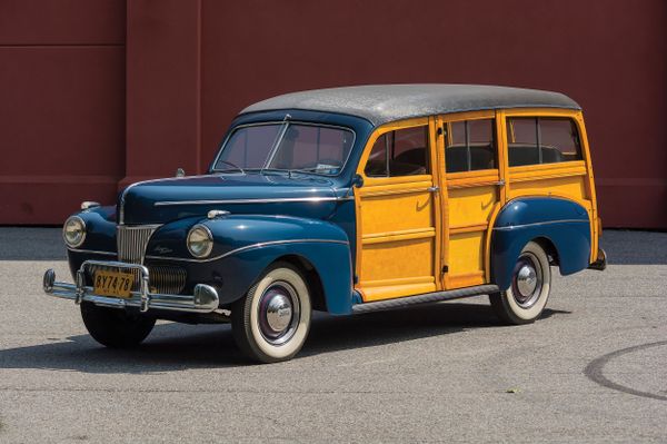 Ford V8 1941. Carrosserie, extérieur. Break 5-portes, 3 génération