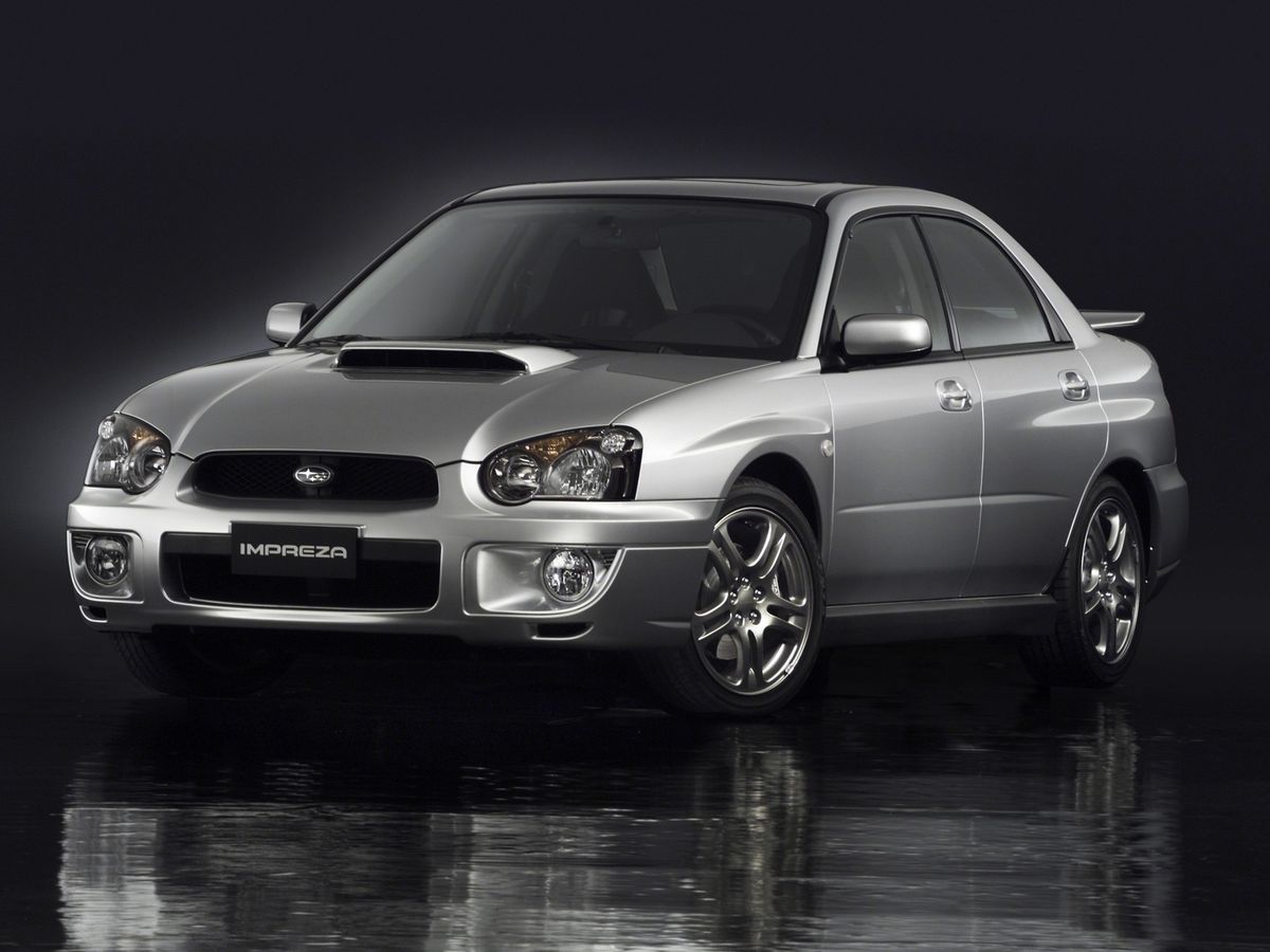 Subaru Impreza WRX 2002. Carrosserie, extérieur. Berline, 2 génération, restyling 1